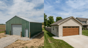 Pole Barn vs. Traditional Garage